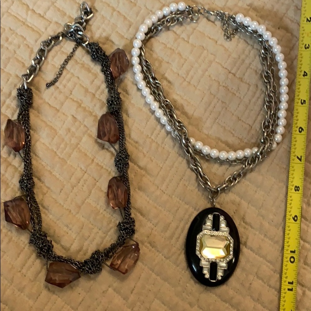 Two Art Deco necklaces